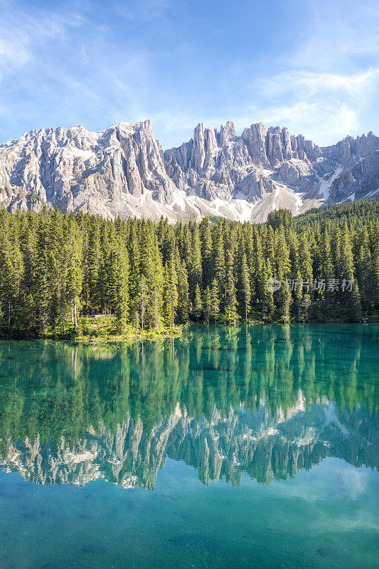 爱抚湖- Karersee, Trentino-Alto Adige，意大利